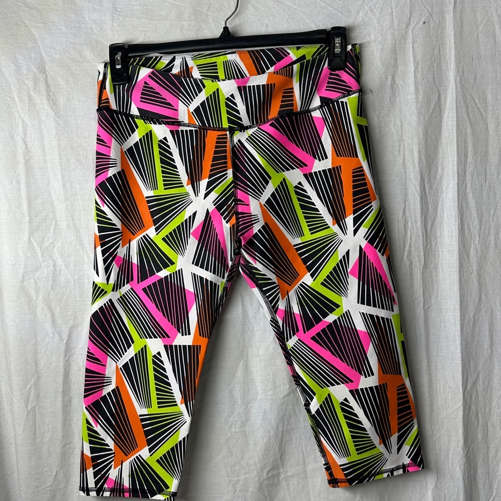Fabletics Colorful Geometric Print Leggings Large BB9